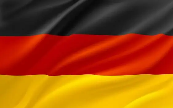 Deutschland Flagge wehend